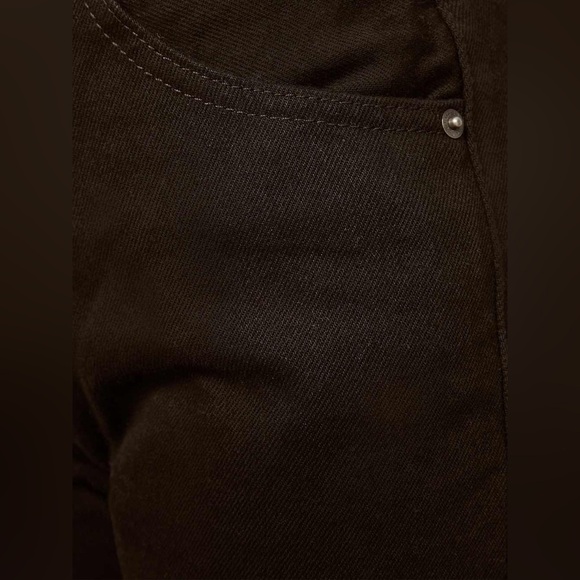 Cynthia High Rise Straight Jeans - Rigid Denim in Black | Size 31 - Picture 5 of 5